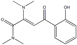 N,N-Dimethyl-2-(dimethylamino)-4-oxo-4-(2-hydroxyphenyl)-2-butenamide Struktur