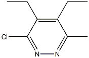 3-Chloro-6-methyl-4,5-diethylpyridazine Struktur