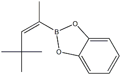 2-[(E)-1,3,3-Trimethyl-1-butenyl]-1,3,2-benzodioxaborole Struktur