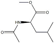 (R)-4-Methyl-2-(acetylamino)pentanoic acid methyl ester Struktur