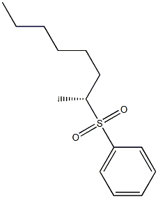 [R,(+)]-1-Methylheptylphenyl sulfone Struktur