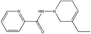 1-(2-Pyridylcarbonylamino)-5-ethyl-1,2,3,6-tetrahydropyridine Struktur