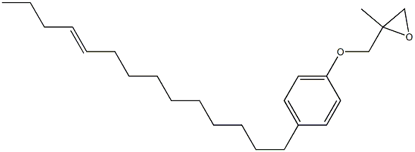 4-(10-Tetradecenyl)phenyl 2-methylglycidyl ether Struktur