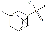 (3,5-Dimethyl-1-adamantyl)dichlorophosphine oxide Struktur