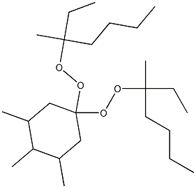 3,4,5-Trimethyl-1,1-bis(1-ethyl-1-methylpentylperoxy)cyclohexane Struktur