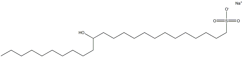 14-Hydroxytetracosane-1-sulfonic acid sodium salt Struktur