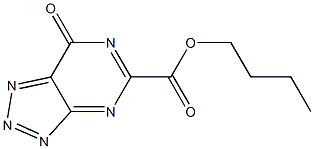 7-Oxo-7H-1,2,3-triazolo[4,5-d]pyrimidine-5-carboxylic acid butyl ester Struktur