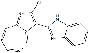 2-Chloro-3-(1H-benzoimidazole-2-yl)cyclohepta[b]pyrrole Struktur