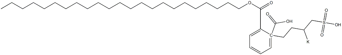 Phthalic acid 1-tricosyl 2-(3-potassiosulfobutyl) ester Struktur