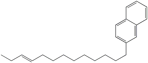 2-(10-Tridecenyl)naphthalene Struktur