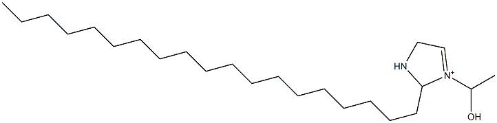 1-(1-Hydroxyethyl)-2-nonadecyl-3,4-dihydro-2H-imidazol-1-ium Struktur