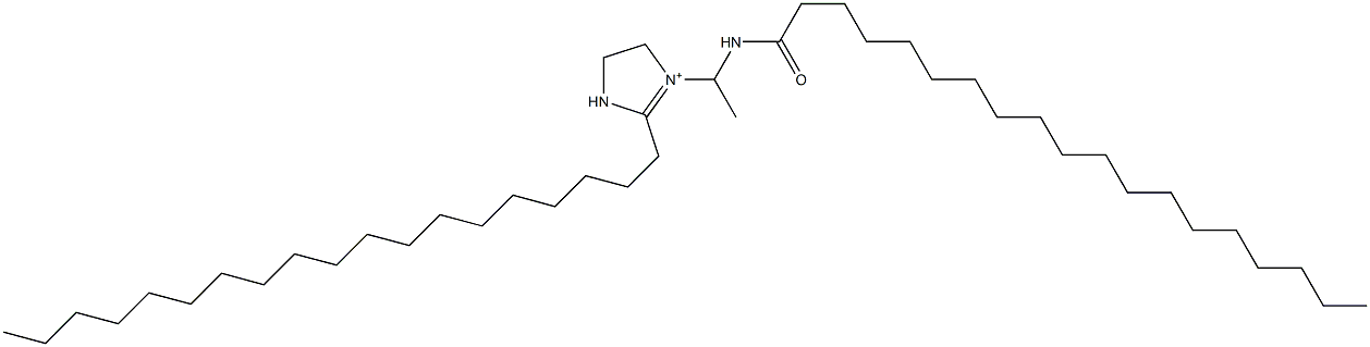 1-[1-(Nonadecanoylamino)ethyl]-2-nonadecyl-1-imidazoline-1-ium Struktur