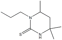 3,4,5,6-Tetrahydro-3-propyl-4,6,6-trimethyl-2(1H)-pyrimidinethione Struktur