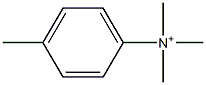 p-Tolyltrimethylaminium Struktur