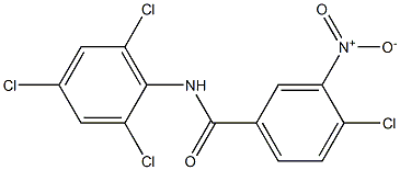 2',4,4',6'-Tetrachloro-3-nitrobenzanilide Struktur