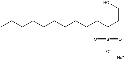 1-Hydroxytridecane-3-sulfonic acid sodium salt Struktur