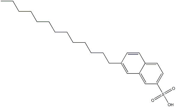 7-Tridecyl-2-naphthalenesulfonic acid Struktur