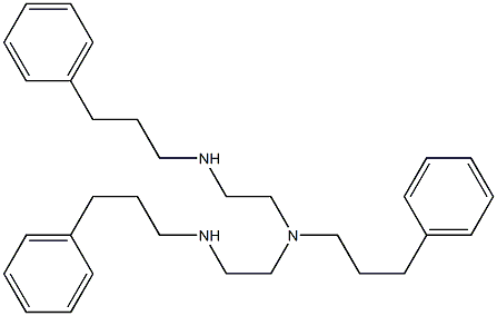 N,N'-Bis(3-phenylpropyl)-N-[2-[(3-phenylpropyl)amino]ethyl]-1,2-ethanediamine Struktur