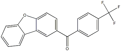 2-[4-(Trifluoromethyl)benzoyl]dibenzofuran Struktur