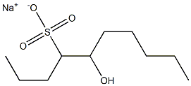 5-Hydroxydecane-4-sulfonic acid sodium salt Struktur