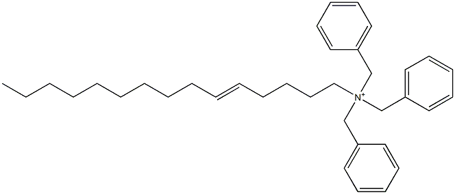 (5-Pentadecenyl)tribenzylaminium Struktur