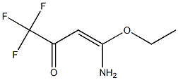 1,1,1-Trifluoro-4-amino-4-ethoxy-3-buten-2-one Struktur