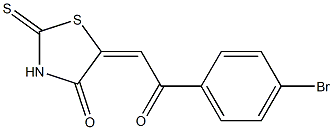 Dihydro-2-thioxo-5-[(4-bromobenzoyl)methylene]thiazol-4(5H)-one Struktur