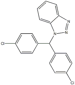 1-[Bis(4-chlorophenyl)methyl]-1H-benzotriazole Struktur