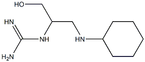 1-[2-(Cyclohexylamino)-1-(hydroxymethyl)ethyl]guanidine Struktur