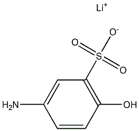 3-Amino-6-hydroxybenzenesulfonic acid lithium salt Struktur