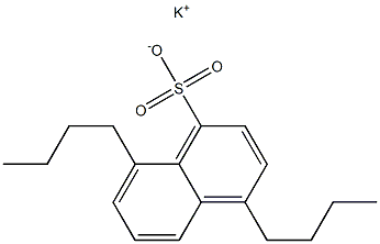 4,8-Dibutyl-1-naphthalenesulfonic acid potassium salt Struktur