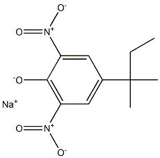 Sodium 2,6-dinitro-4-(tert-pentyl)phenolate Struktur