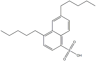 4,6-Dipentyl-1-naphthalenesulfonic acid Struktur