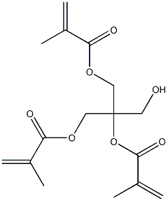 Trismethacrylic acid 2-(hydroxymethyl)propane-1,2,3-triyl ester Struktur