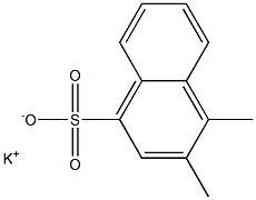 3,4-Dimethyl-1-naphthalenesulfonic acid potassium salt Struktur