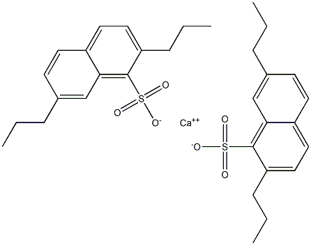 Bis(2,7-dipropyl-1-naphthalenesulfonic acid)calcium salt Struktur