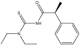 [S,(+)]-1,1-Diethyl-3-hydratropoylthiourea Struktur