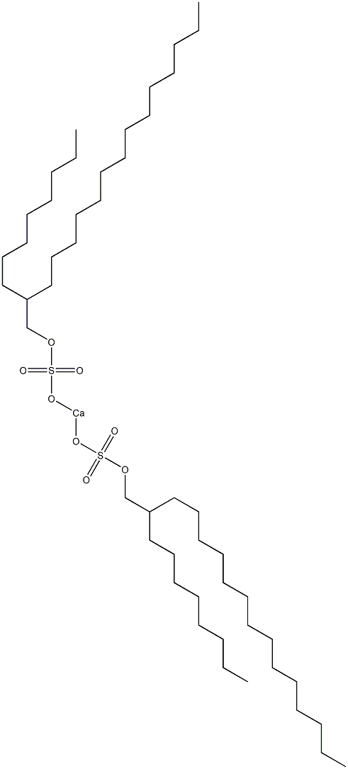 Bis(2-octylhexadecyloxysulfonyloxy)calcium Struktur