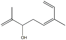 (5Z)-2,6-Dimethyl-1,5,7-octatrien-3-ol Struktur