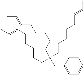 Tri(6-octenyl)benzylaminium Struktur