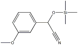 2-(Trimethylsilyloxy)-2-(3-methoxyphenyl)ethanenitrile Struktur