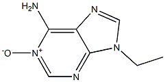 6-Amino-9-ethyl-9H-purine 1-oxide Struktur