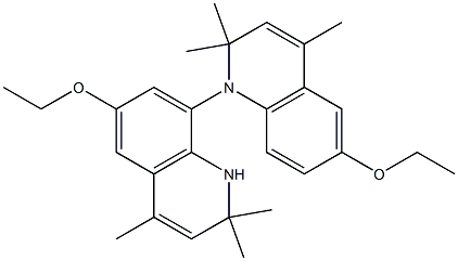 1,1',2,2'-Tetrahydro-6,6'-diethoxy-2,2',2,2',4,4'-hexamethyl-1,8'-biquinoline Struktur