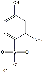 2-Amino-4-hydroxybenzenesulfonic acid potassium salt Struktur