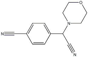 Morpholino(4-cyanophenyl)acetonitrile Struktur