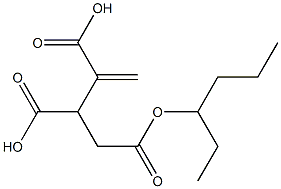 3-Butene-1,2,3-tricarboxylic acid 3-hexyl ester Struktur