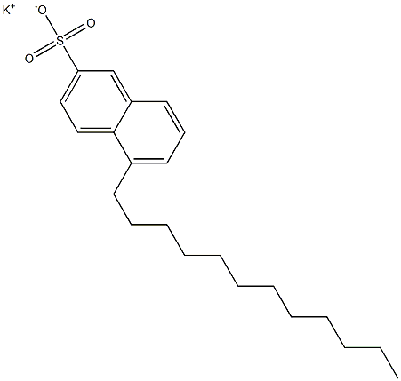 5-Dodecyl-2-naphthalenesulfonic acid potassium salt Struktur