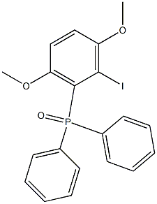 (2-Iodo-3,6-dimethoxyphenyl)diphenylphosphine oxide Struktur