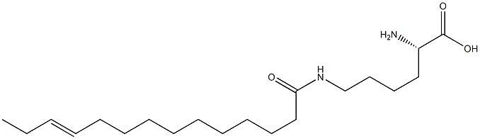 N6-(11-Tetradecenoyl)lysine Struktur