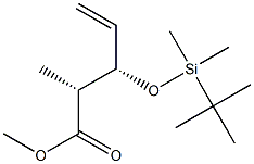 (2R,3S)-2-Methyl-3-[dimethyl(1,1-dimethylethyl)siloxy]-4-pentenoic acid methyl ester Struktur